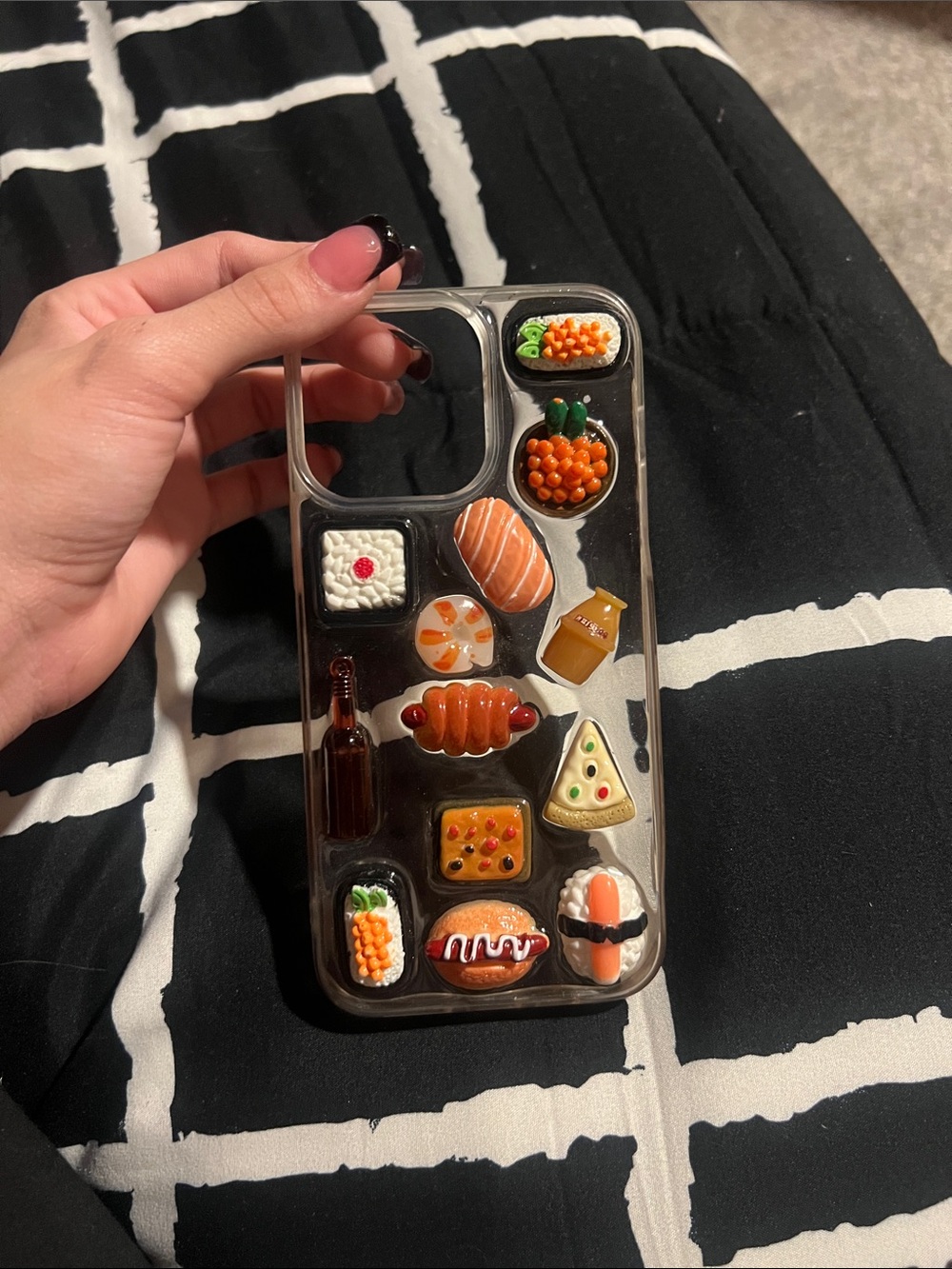 Clear Food-Themed Phone Case